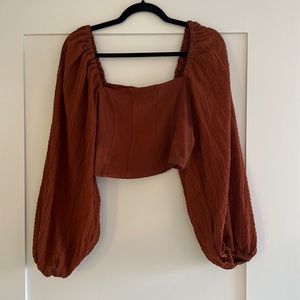 Urban outfitters puff sleeve top